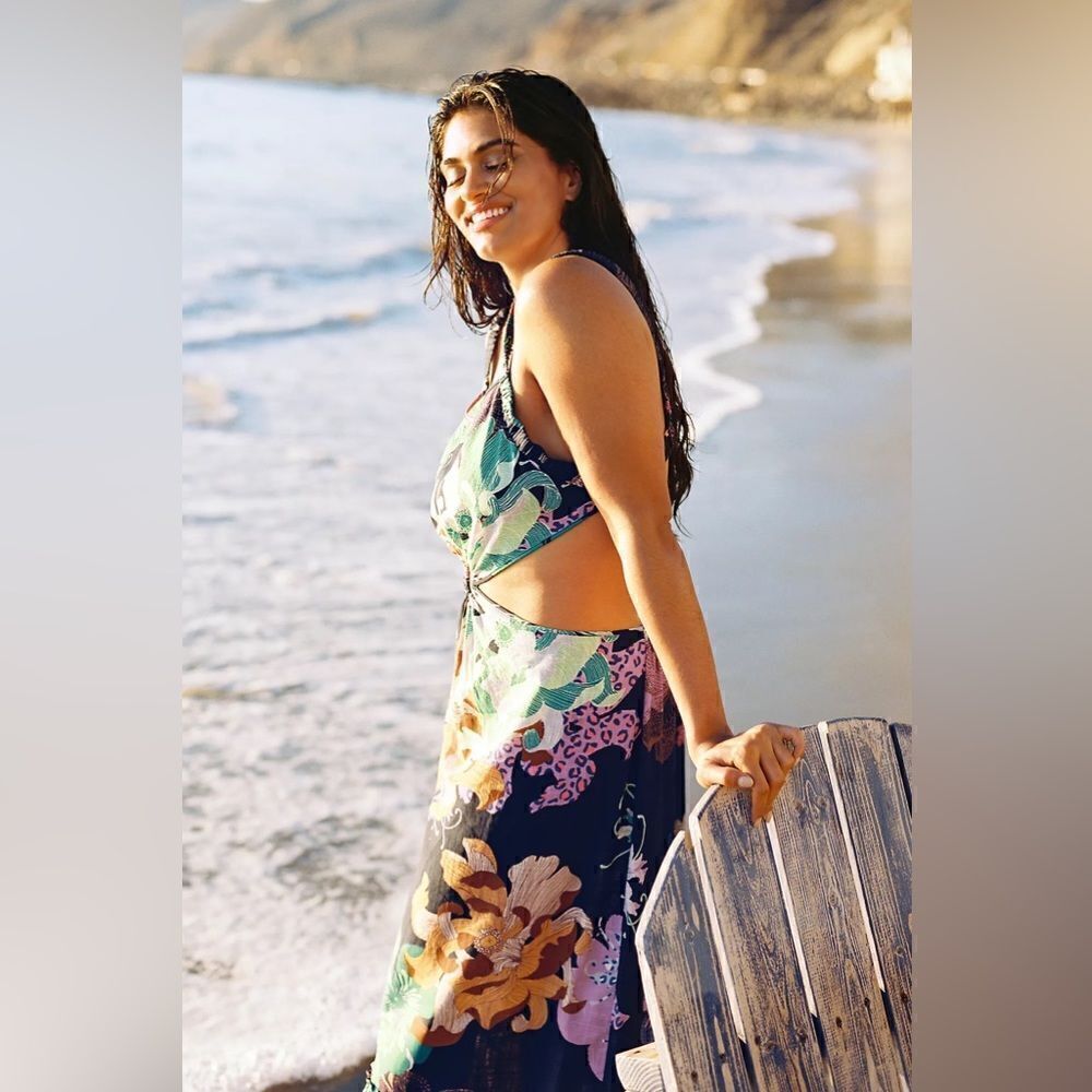 Anthropologie Maeve Cut-Out Maxi Dress - Picture 3 of 8